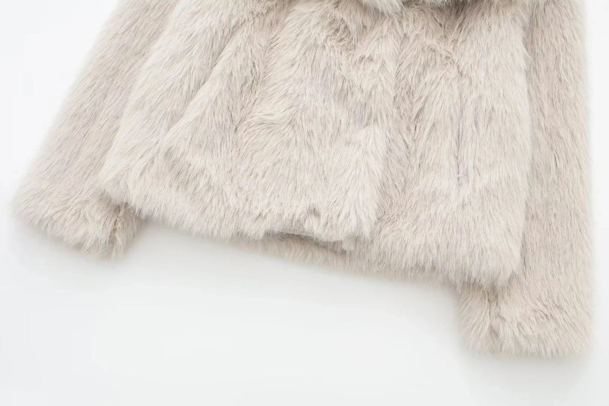 Ivory Chic Fur Jacket