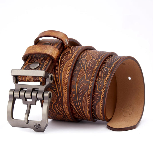 Bison Denim Vintage Leather Belt
