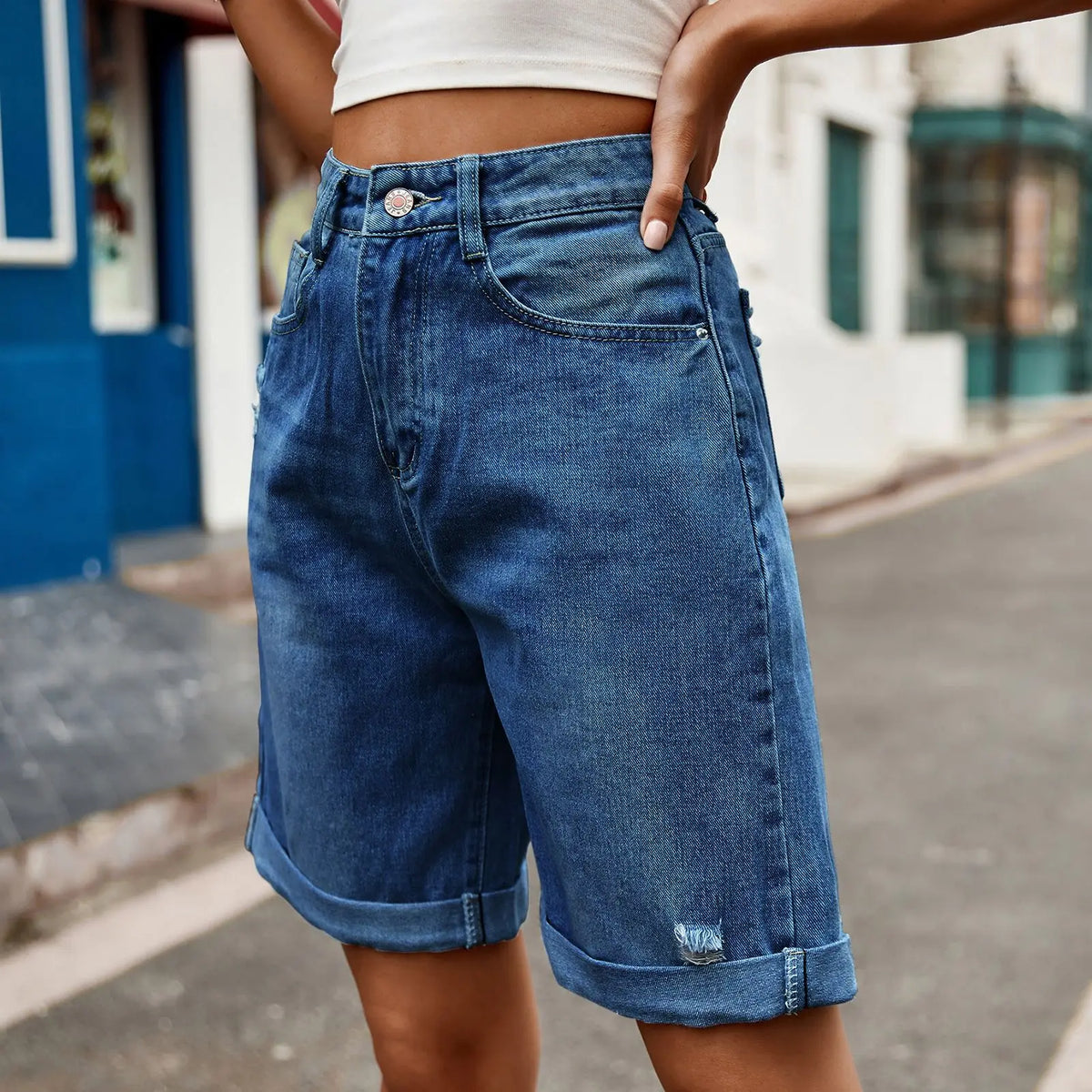 Relaxed Fit Vintage Wash Shorts