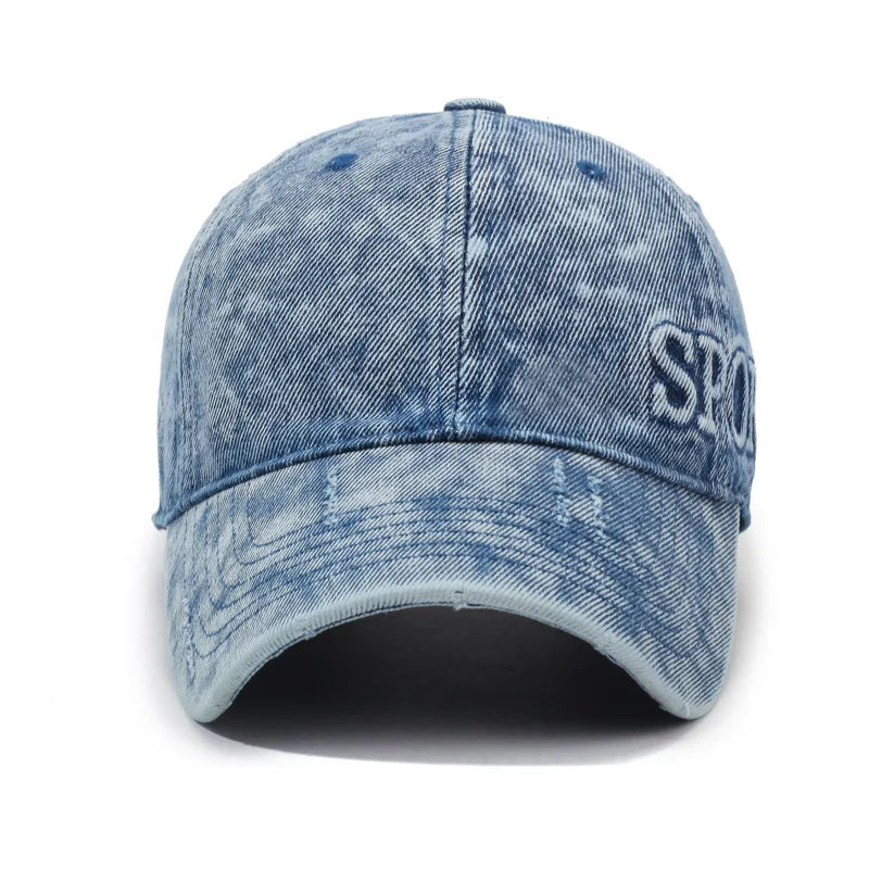 Retro Denim Sports Cap