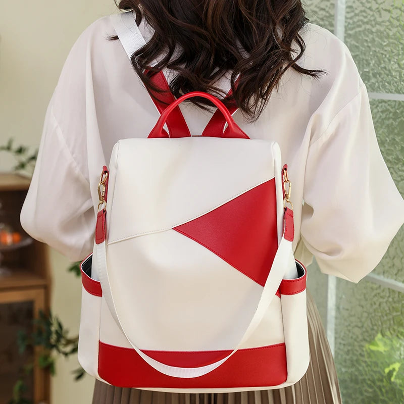 Chic Colorblock Backpack