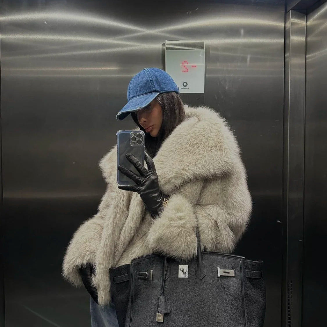 Ivory Chic Fur Jacket