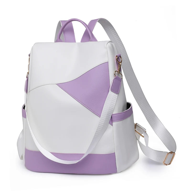 Chic Colorblock Backpack