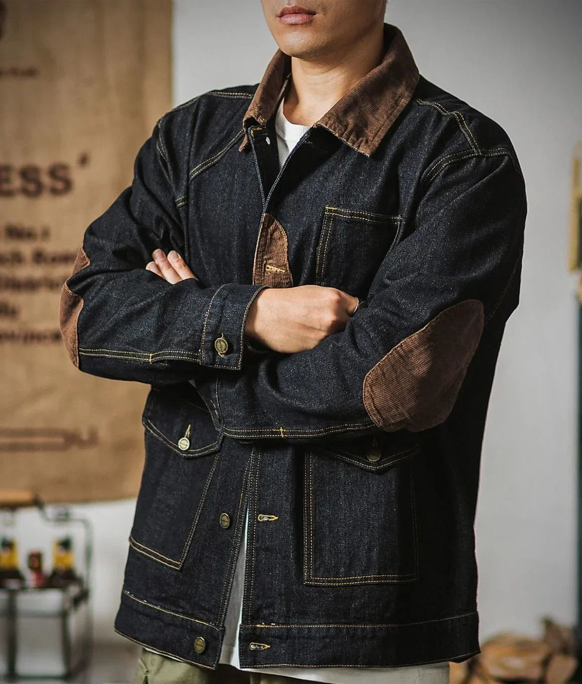 Heritage Black Denim Jean Jacket