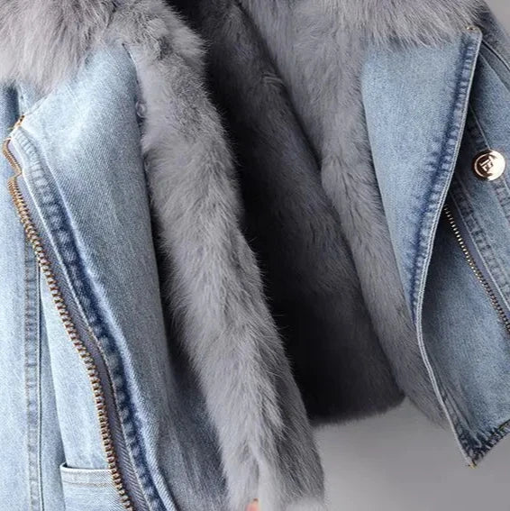 Arctic Fur Denim Jacket