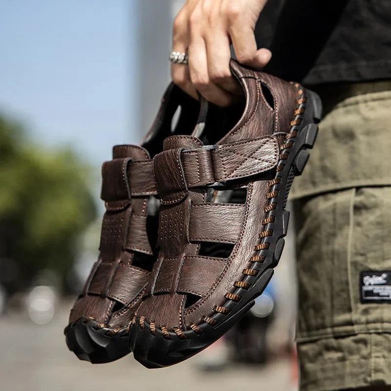 Bravon Leather Sandals