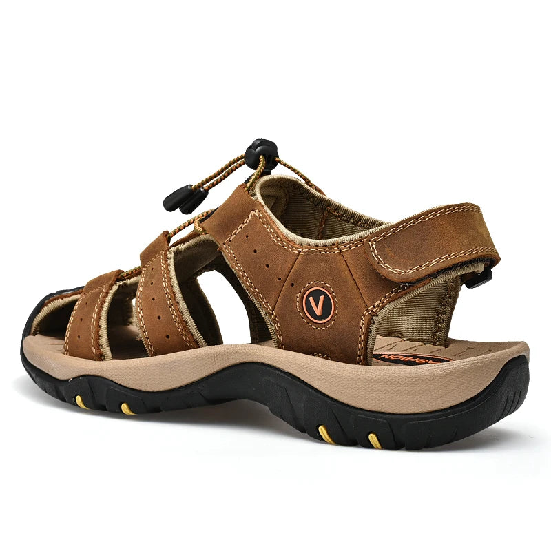 Classic Fit Men’s Leather Sandals