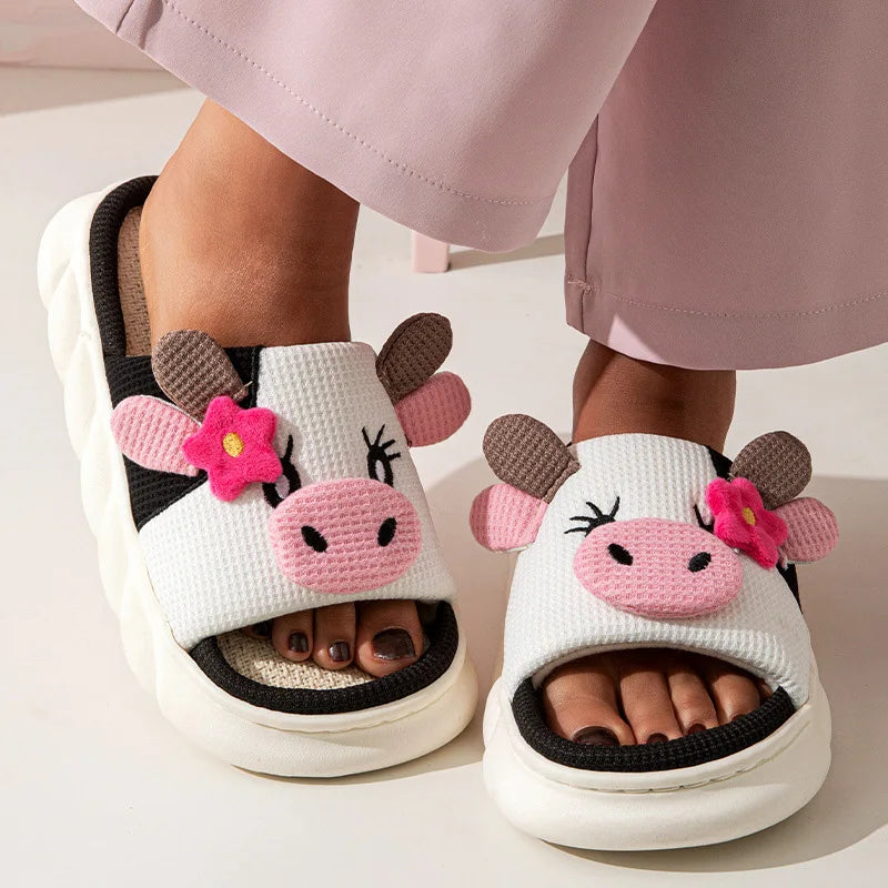 Moo Cozy House Slippers