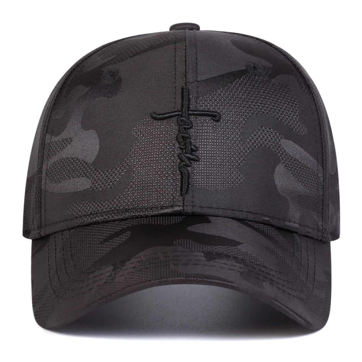 Black Camo Faith Cap