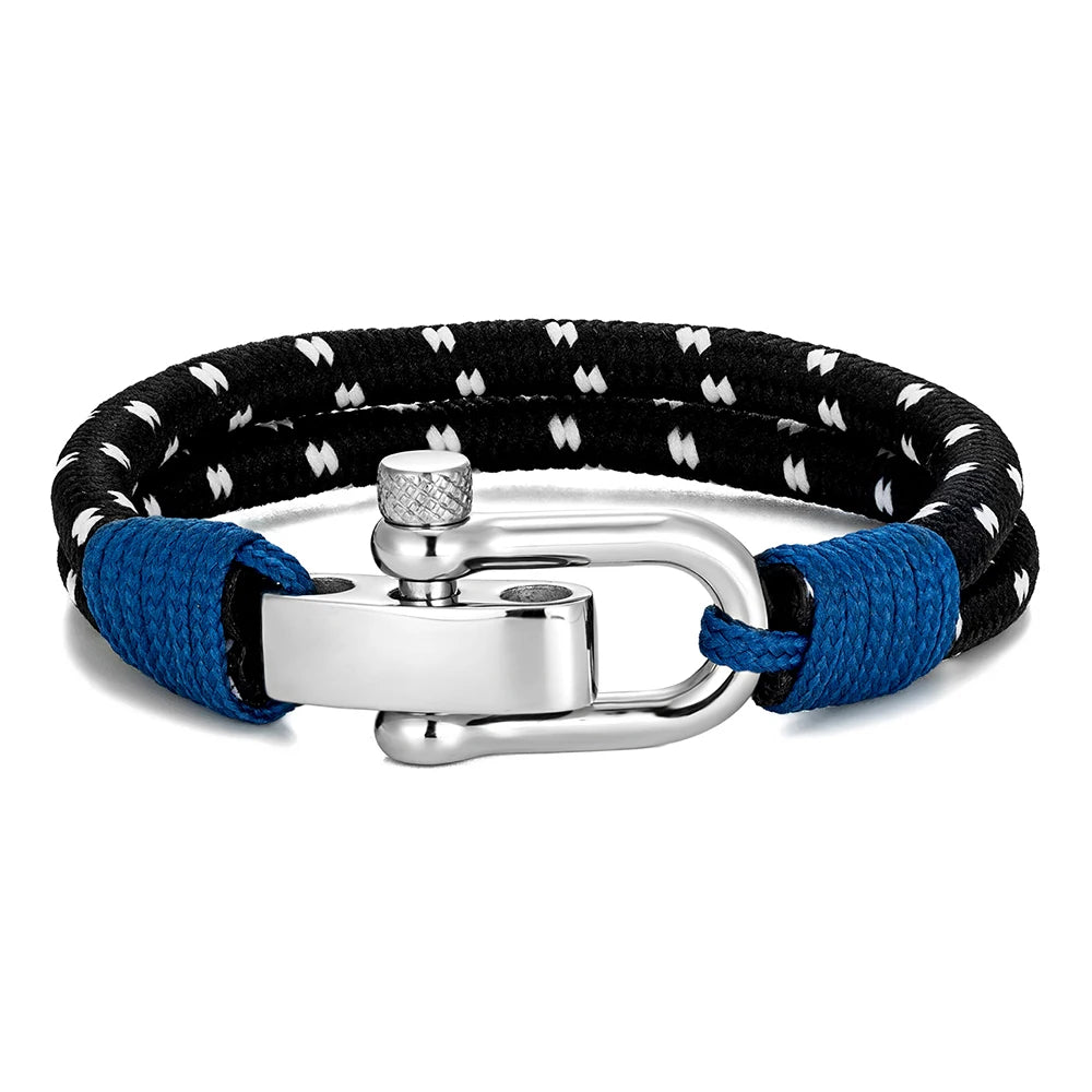 Nautical Rope Shackle Bracelet