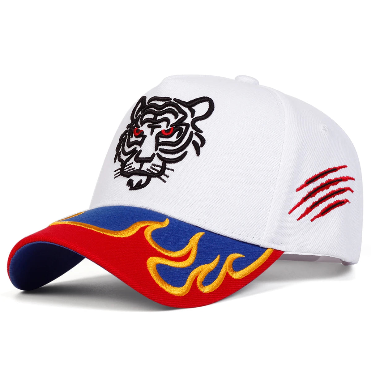 Black Tiger Flame Cap