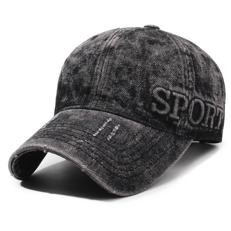 Retro Denim Sports Cap