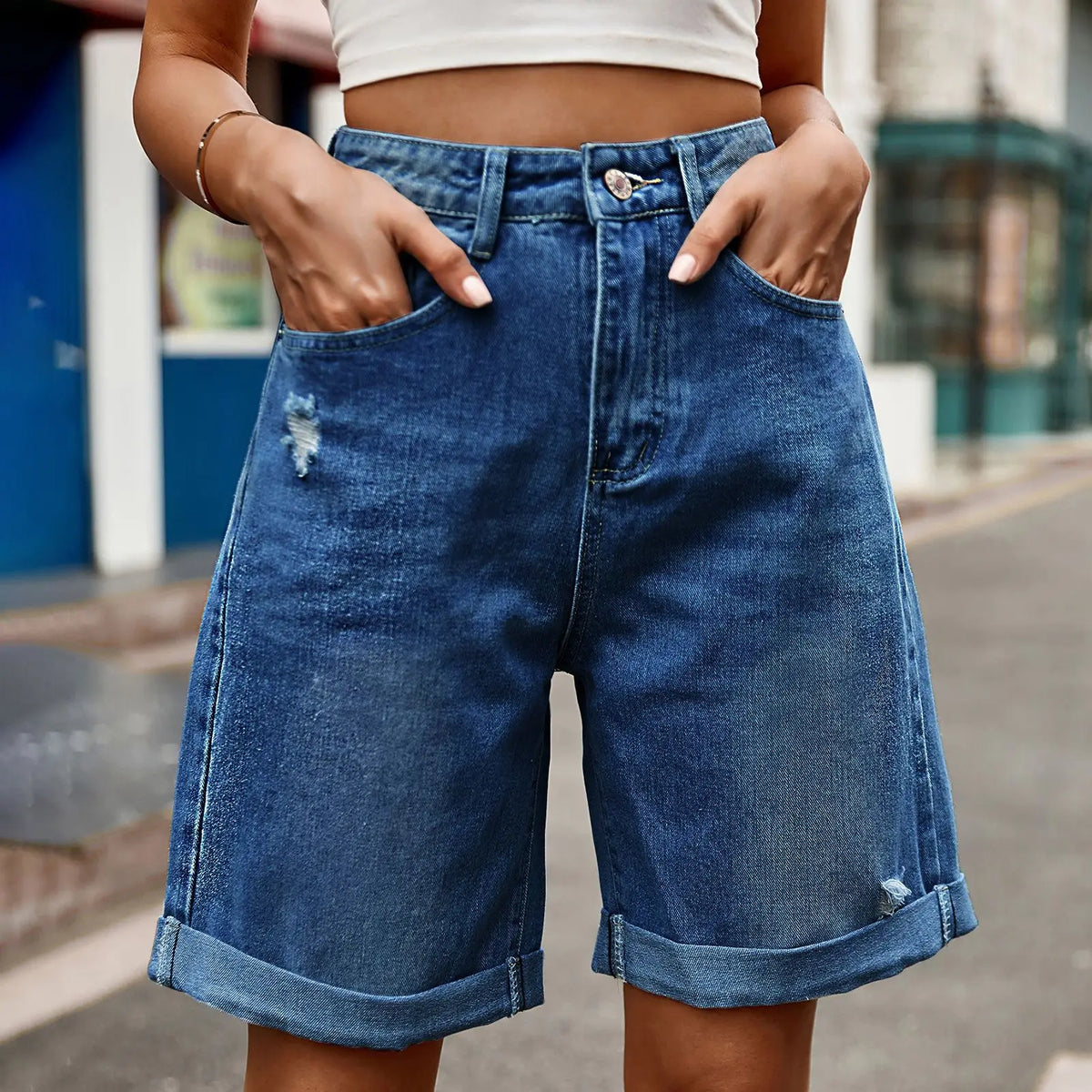 Relaxed Fit Vintage Wash Shorts