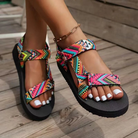 Sun Drift Platform Sandals