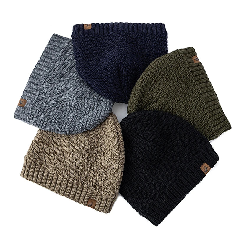 Peak Label Knit Beanie