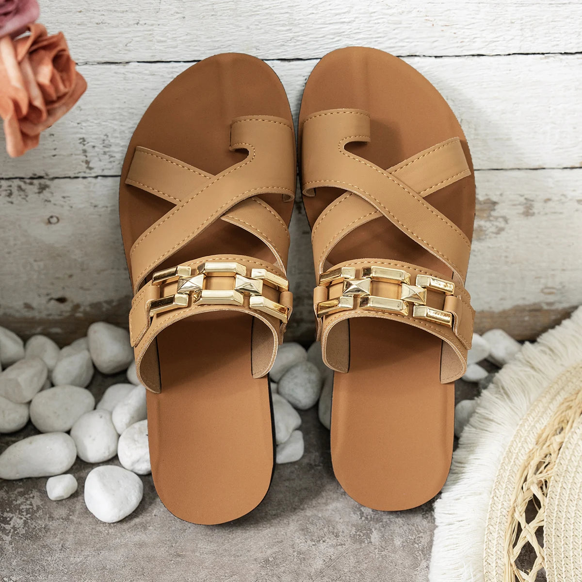 Golden Riviera Sandals