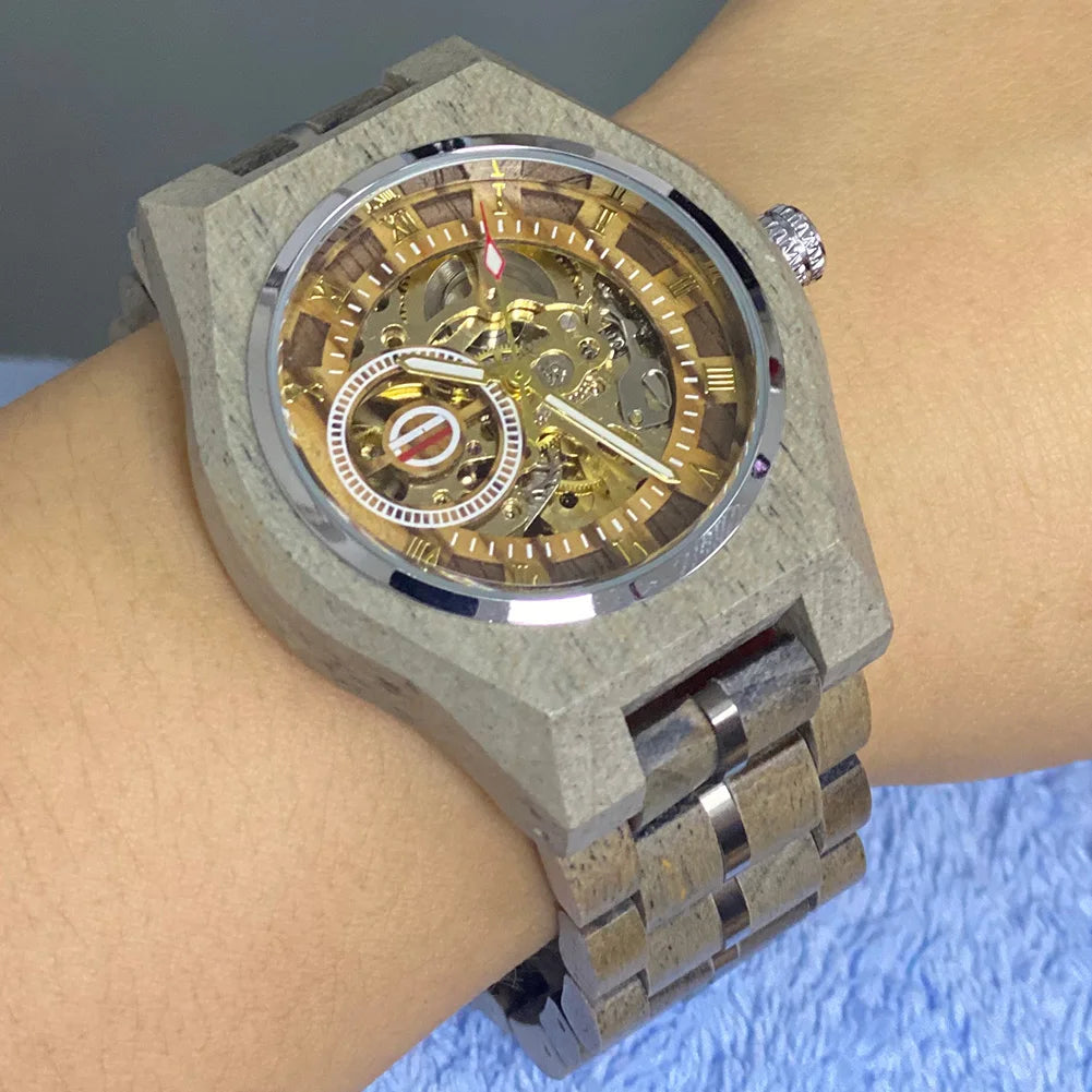 Vintage Timber Timepiece