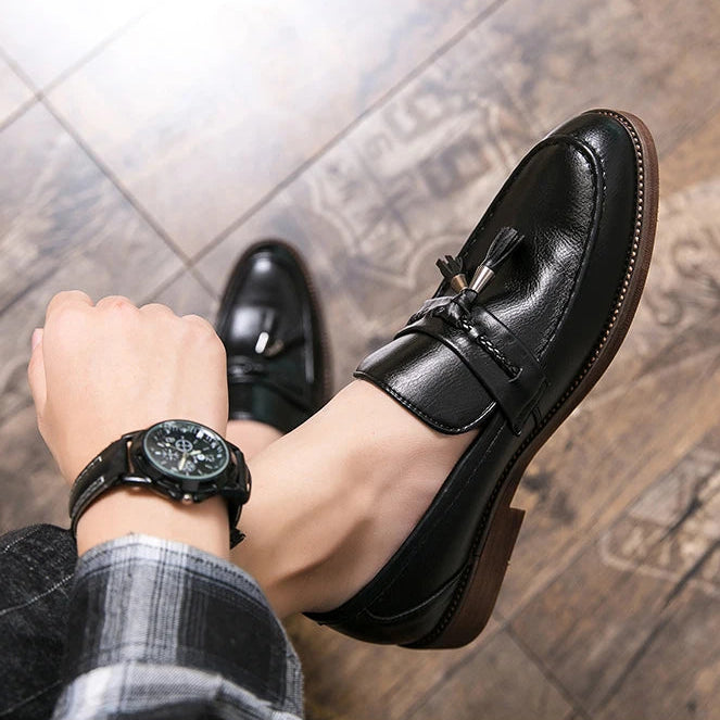 Classic Split Leather Loafers