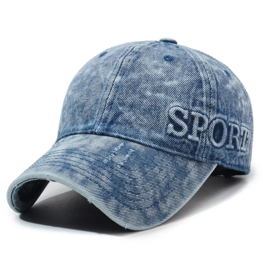 Retro Denim Sports Cap