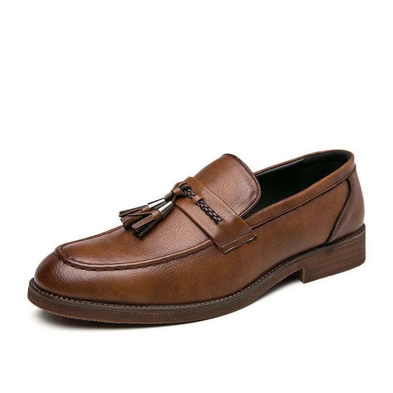 Classic Split Leather Loafers