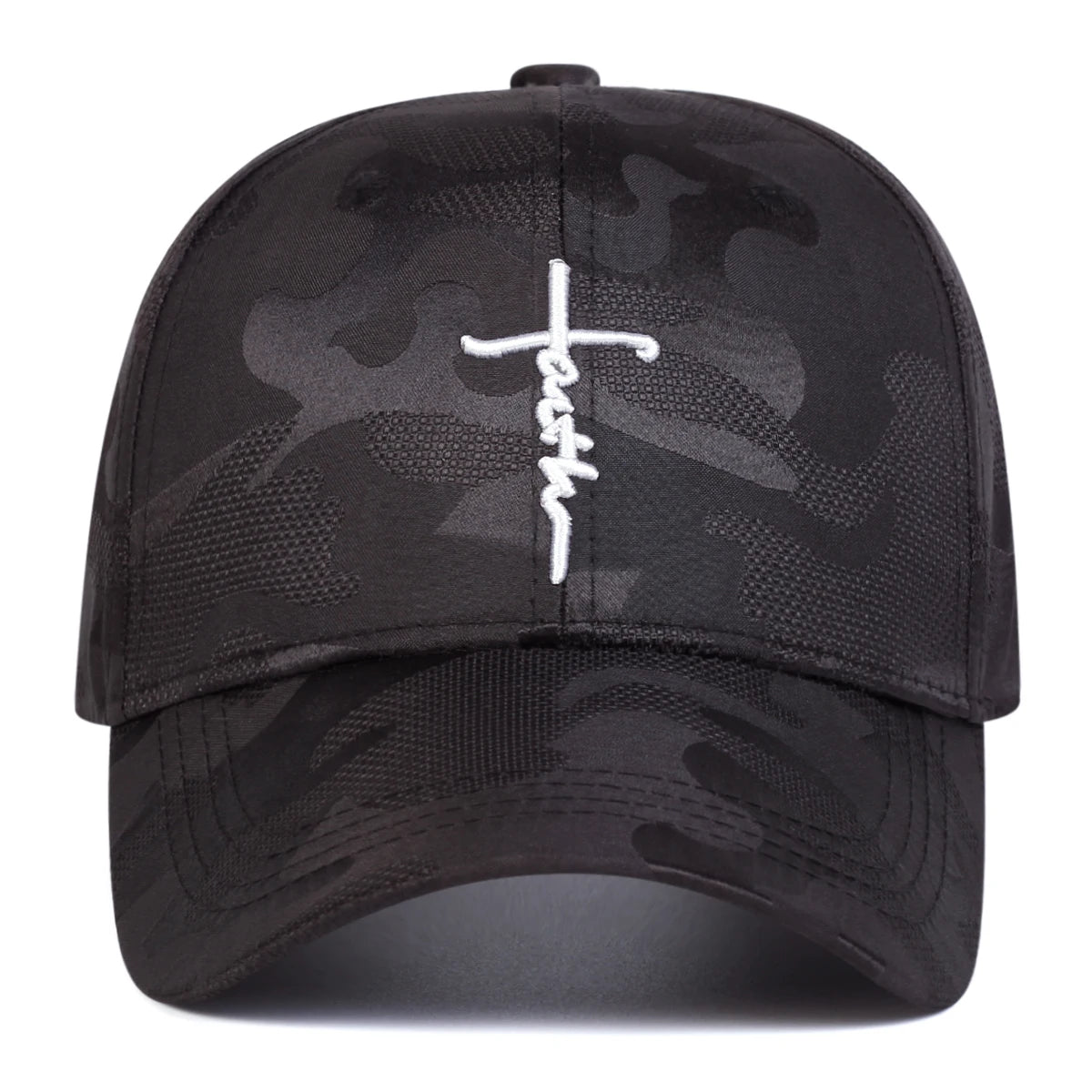 Black Camo Faith Cap