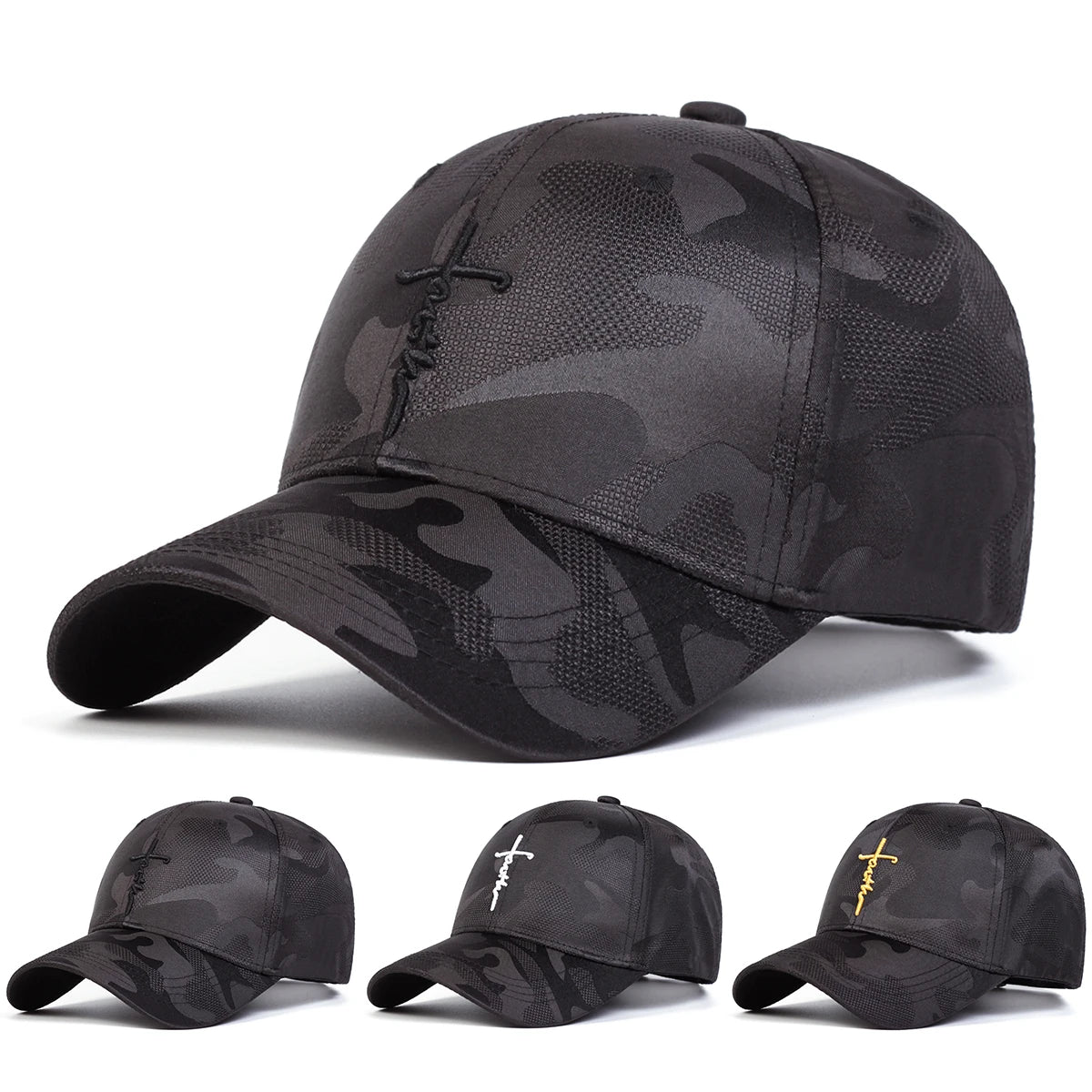 Black Camo Faith Cap