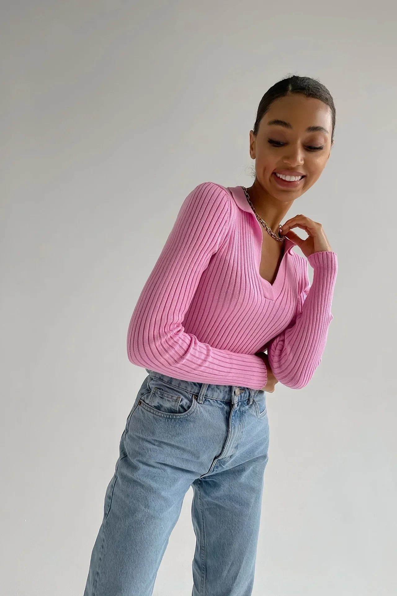 Classic Knit Polo Sweater