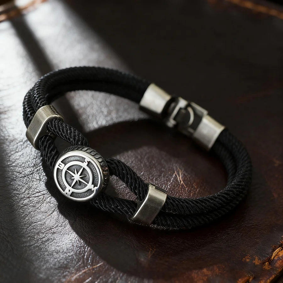Viking Compass Rope Bracelet