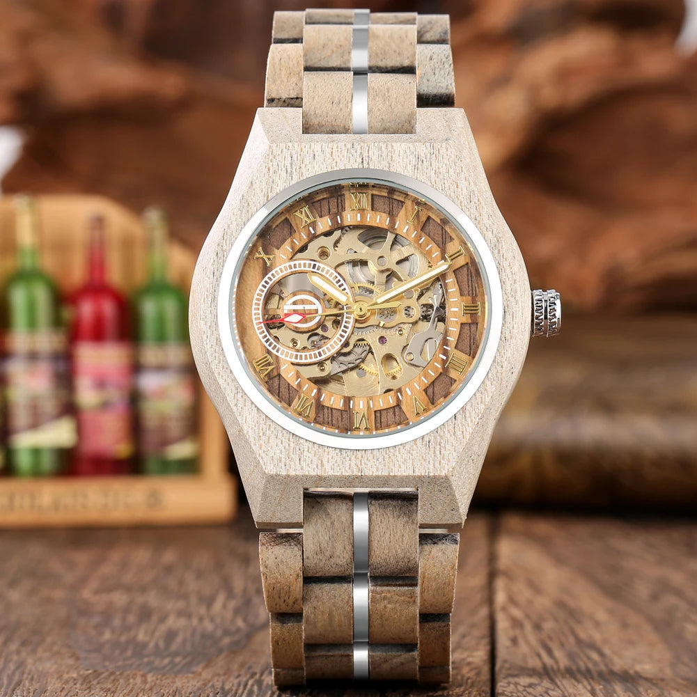 Vintage Timber Timepiece