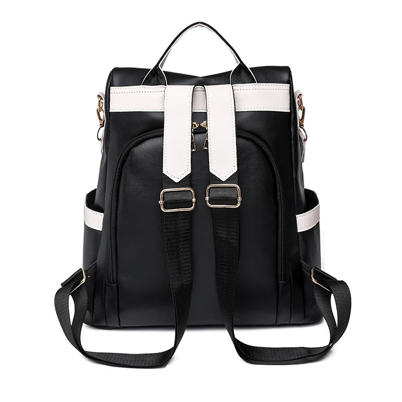 Chic Colorblock Backpack