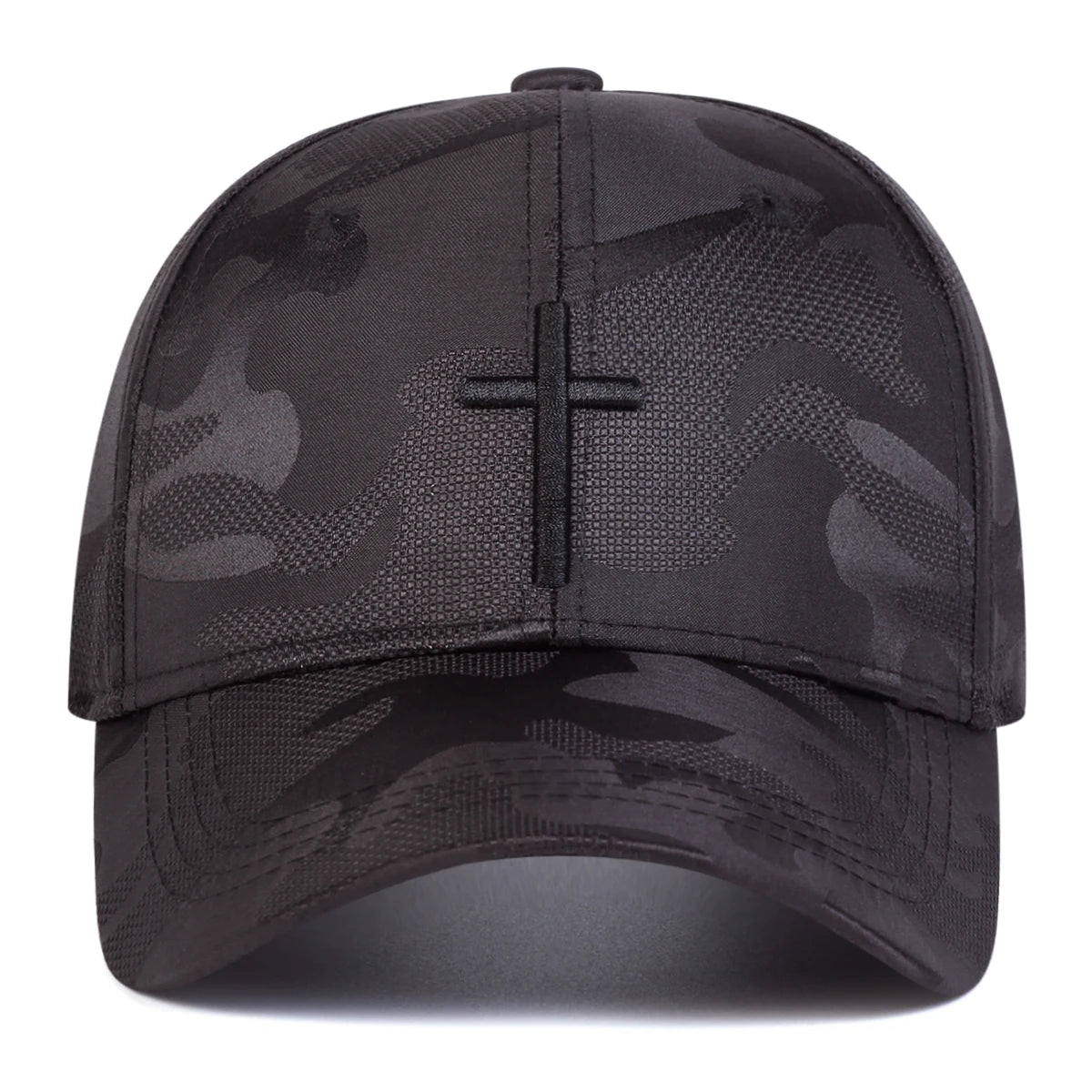 Black Camo Cross Cap