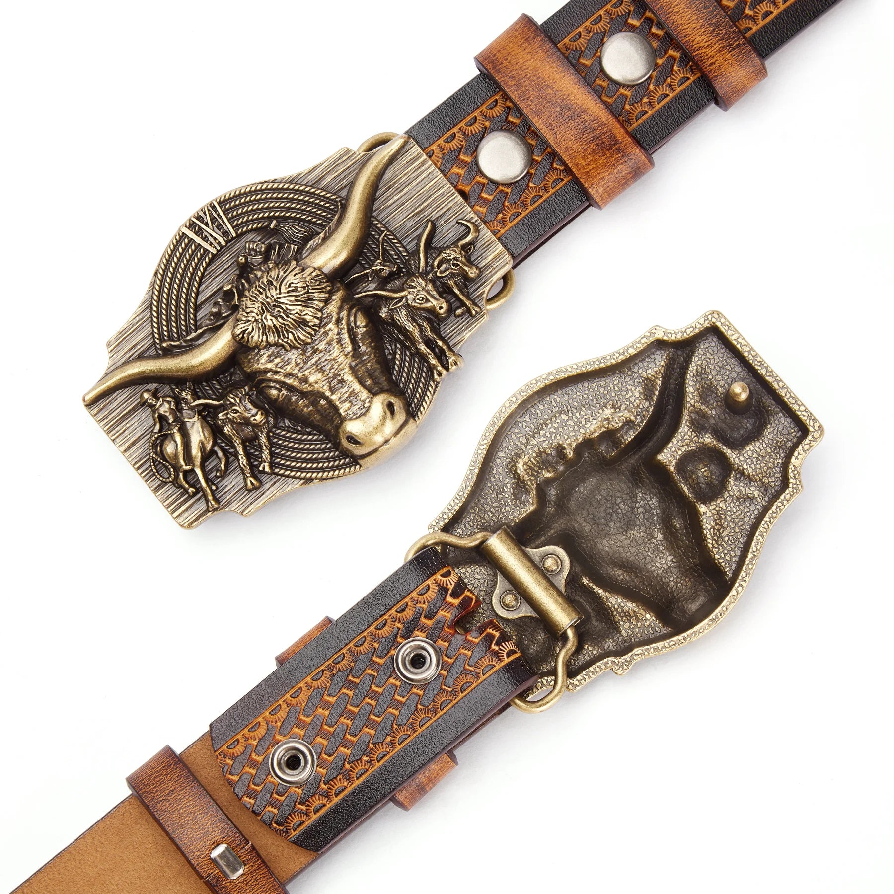 Iron Bull Genuine Leather Belt