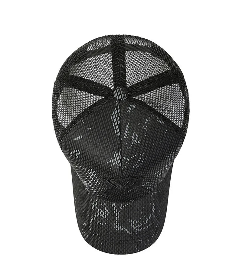 Black Camo Mesh Cap