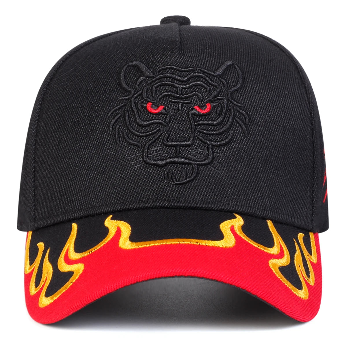 Black Tiger Flame Cap