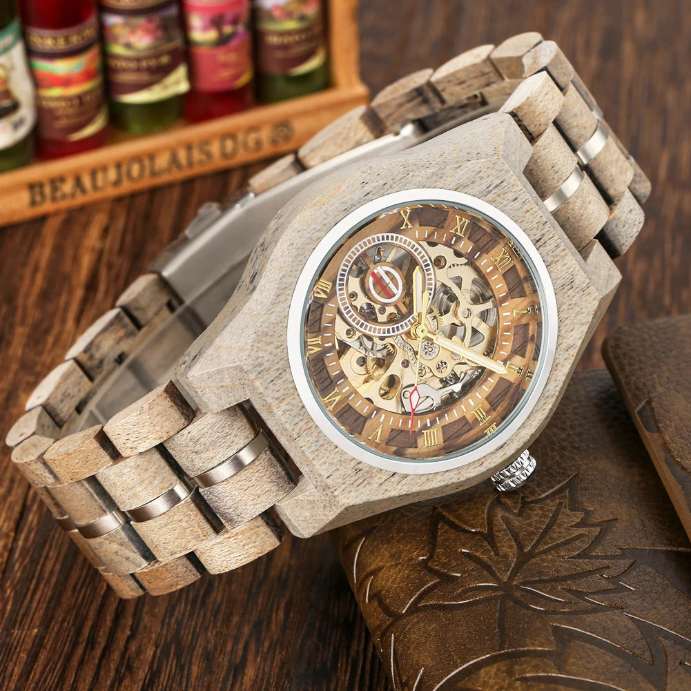 Vintage Timber Timepiece