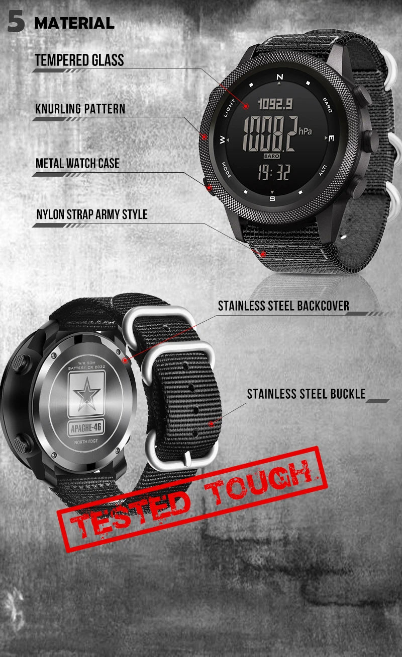 NORTH EDGE APACHE-46 Digital Watch