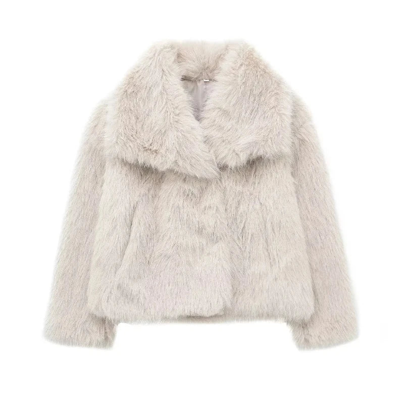 Ivory Chic Fur Jacket