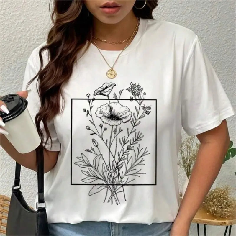 Retro Vibes Abstract Lines Graphic Tee