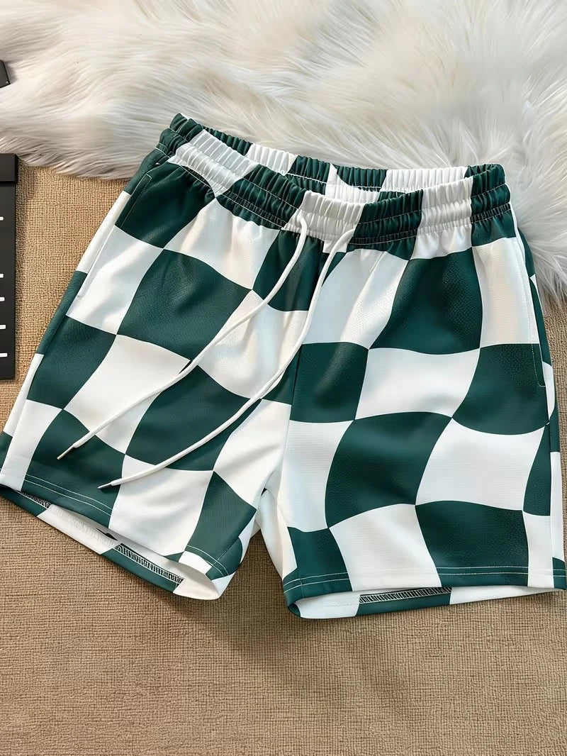 Checkerboard Lounge Shorts