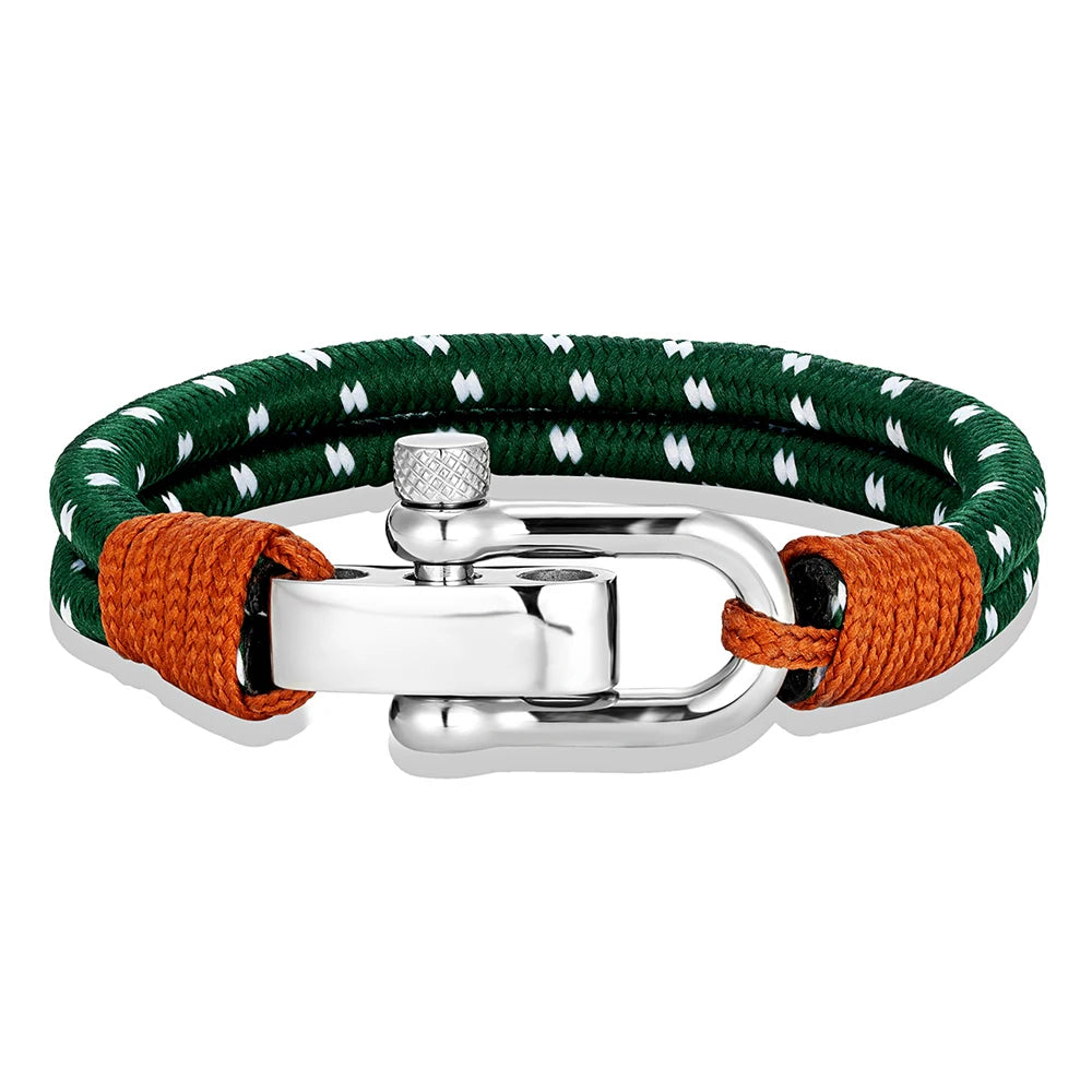 Nautical Rope Shackle Bracelet