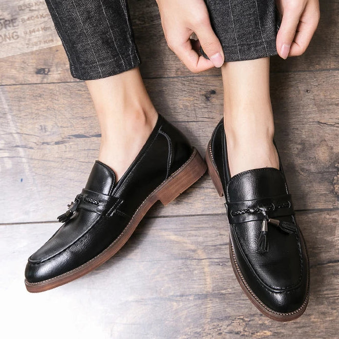 Classic Split Leather Loafers