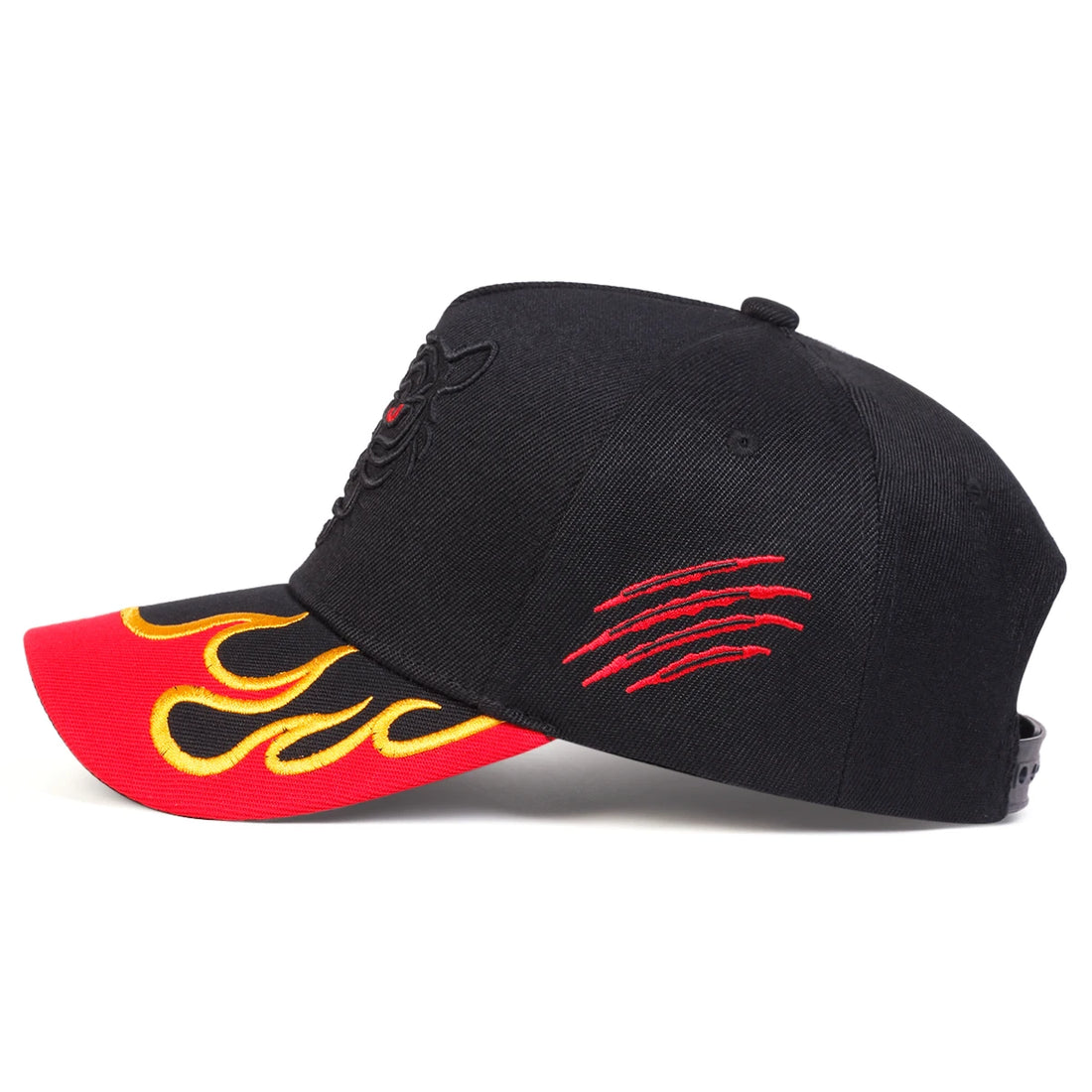 Black Tiger Flame Cap
