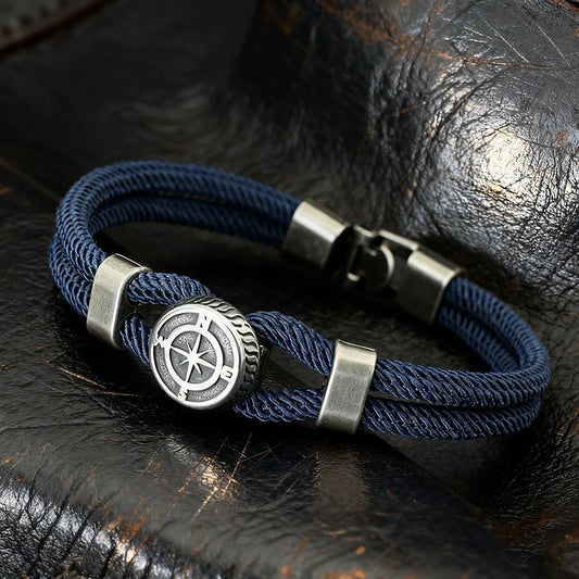 Viking Compass Rope Bracelet