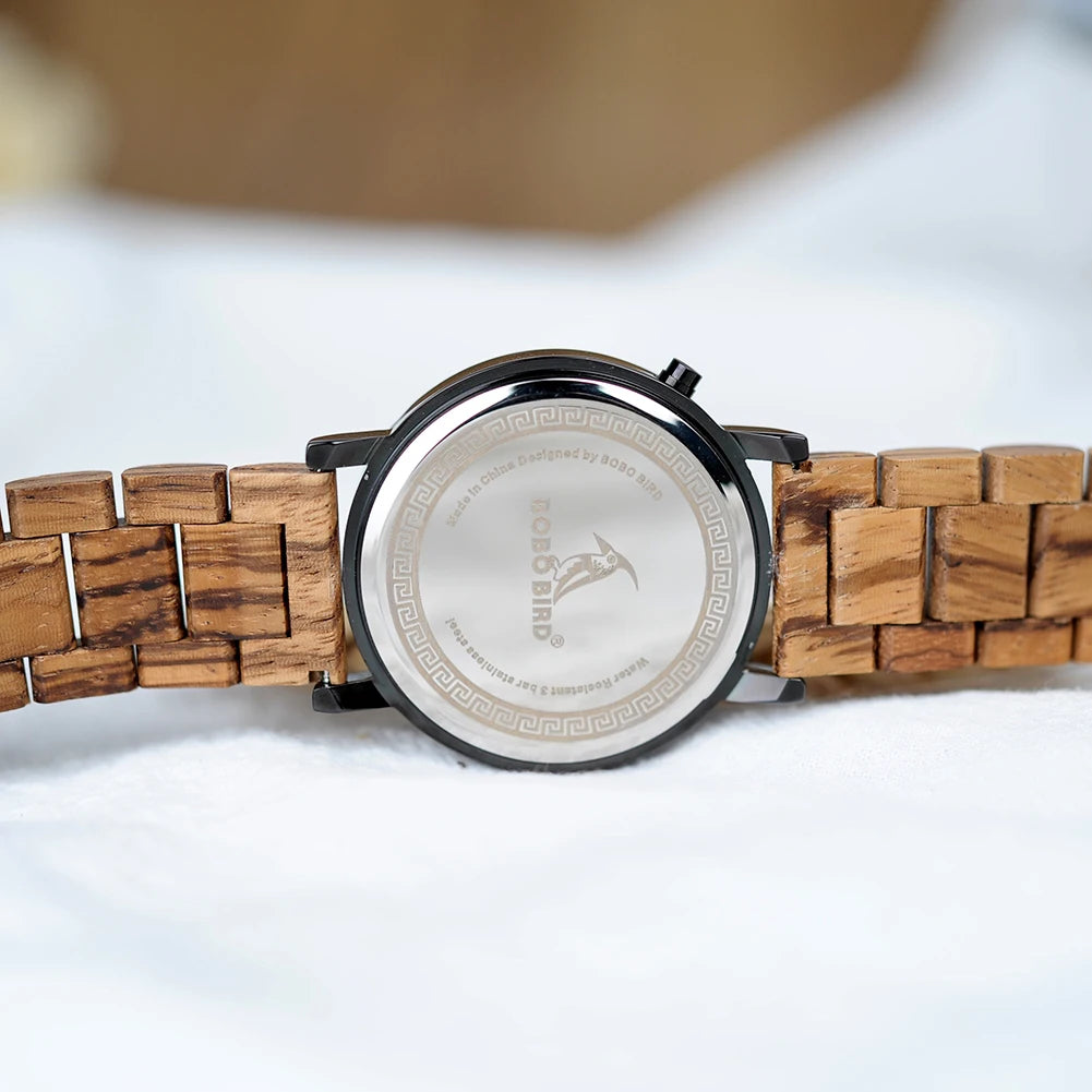 Fusion Wood Digital Timepiece