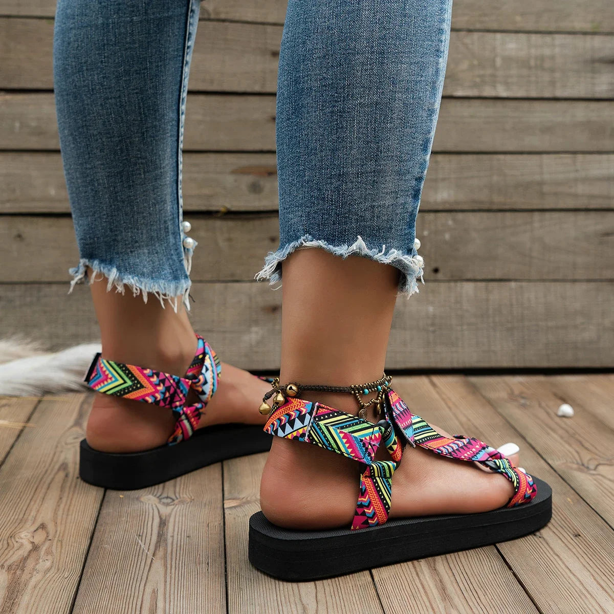 Sun Drift Platform Sandals