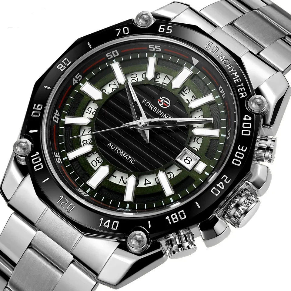 Phantom Steel Automatic Skeleton Watch