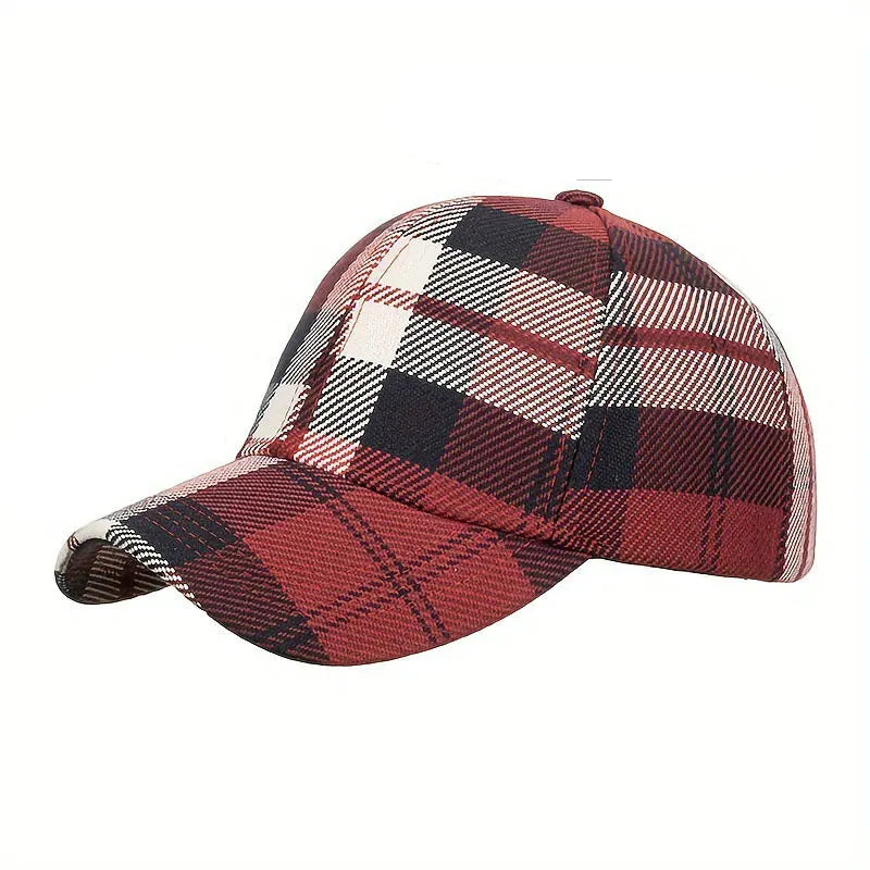 Plaid Point Cap