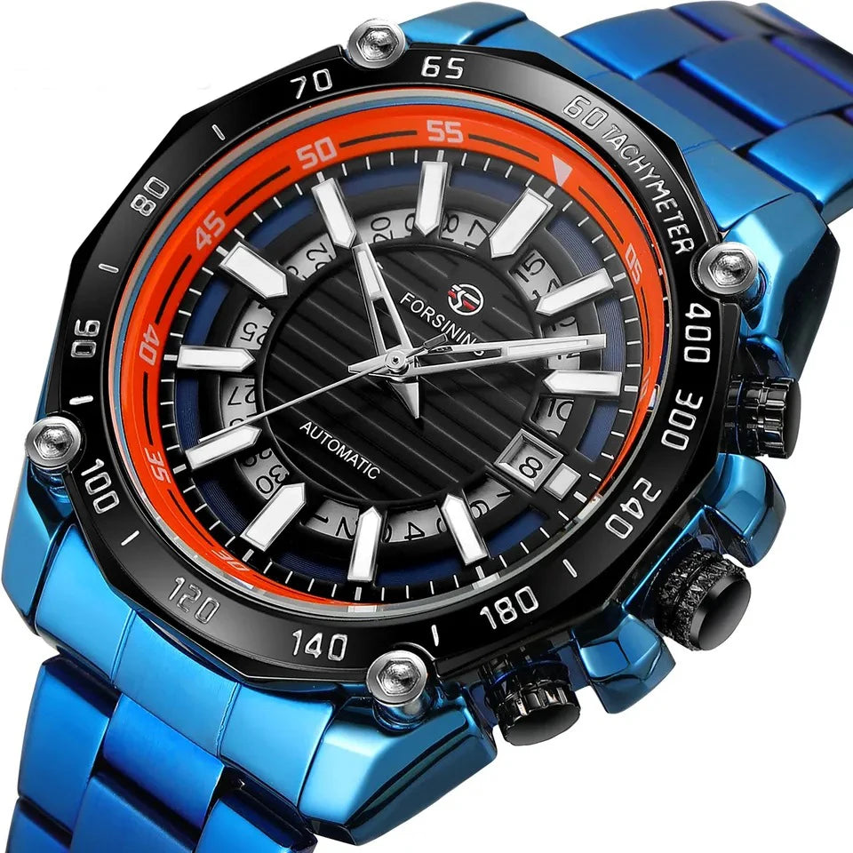 Phantom Steel Automatic Skeleton Watch