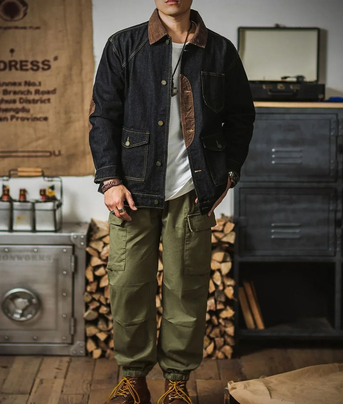 Heritage Black Denim Jean Jacket