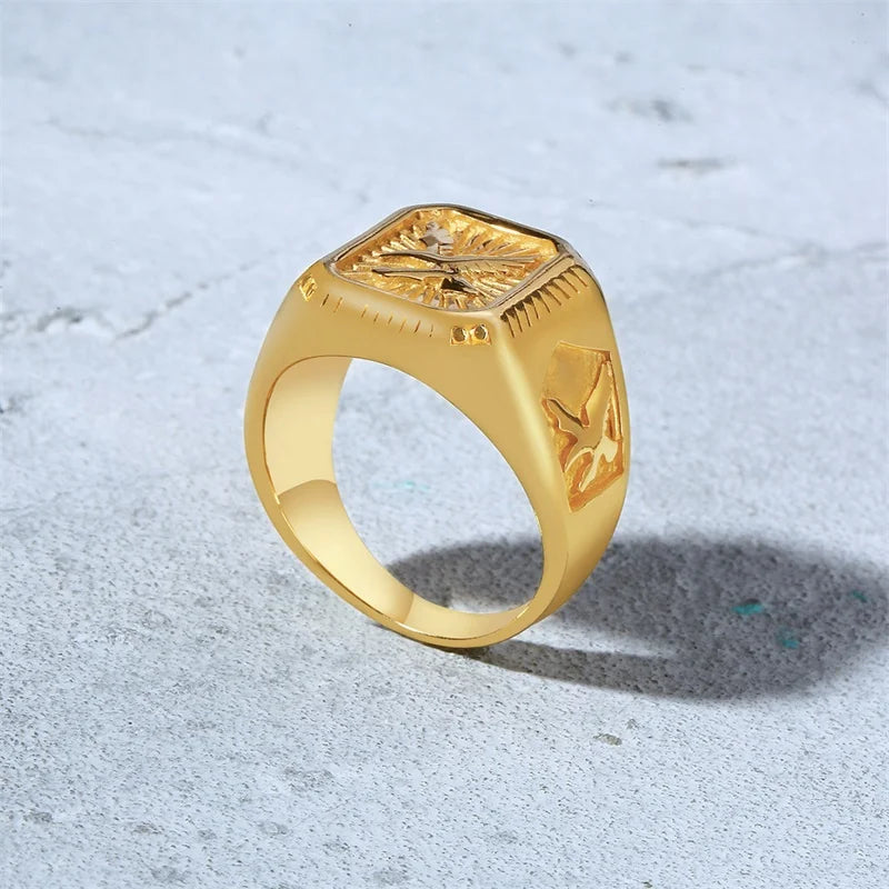 Eagle Crest Signet Ring